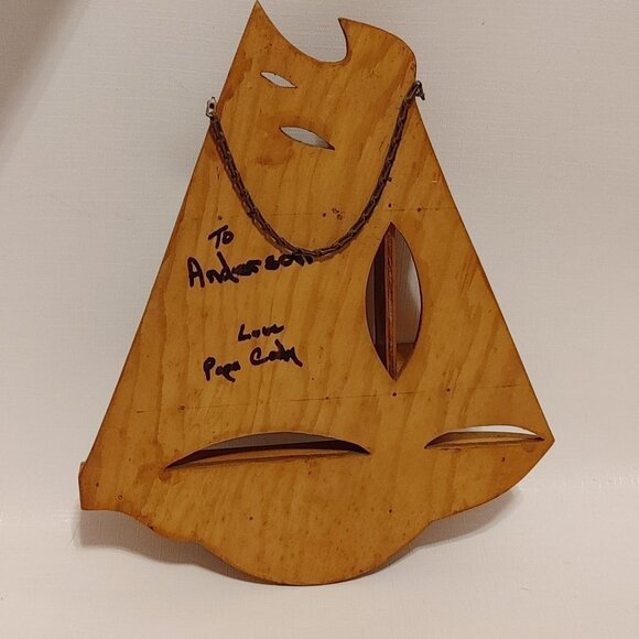 NAUTICAL Sailboat Trinket Shelf Miniature Storage Shelf Wall Hanging Han… - Picture 3 of 5